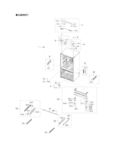 Cabinet 1 parts