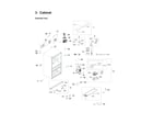 Samsung RF28HMEDBSR/AA-19 cabinet 1 parts diagram