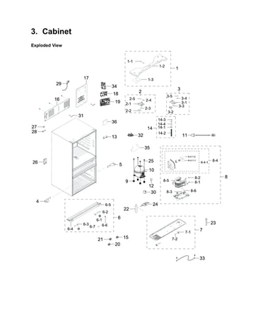Cabinet 1 parts