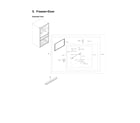 Samsung RF28HMEDBSR/AA-19 freezer door parts diagram