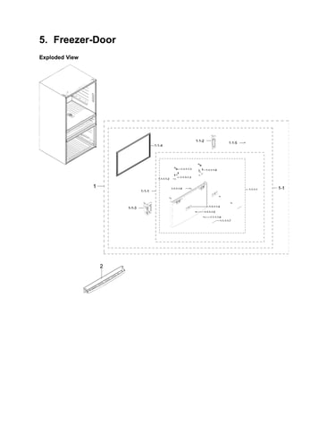 Freezer door parts