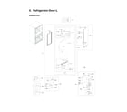 Samsung RF28HMEDBSR/AA-19 left refrigerator door parts diagram