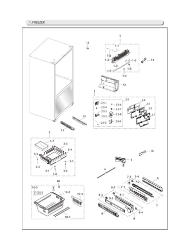 Freezer parts