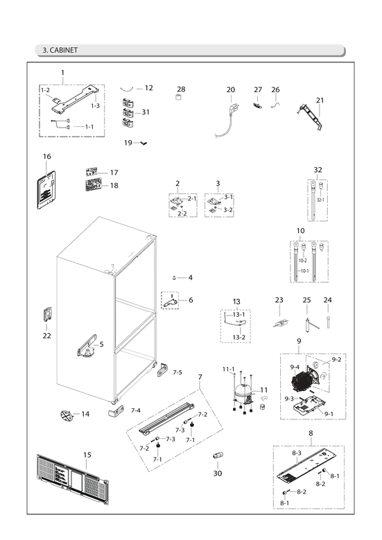 Cabinet parts