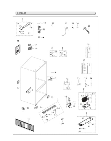 Cabinet parts
