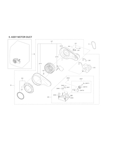 Motor duct assy