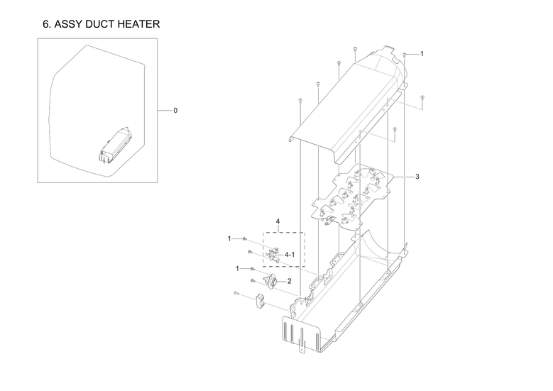 Heater duct assy