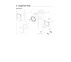 Samsung WF45R6300AW/US-01 front parts assy diagram
