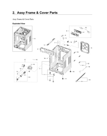 Frame & cover parts assy