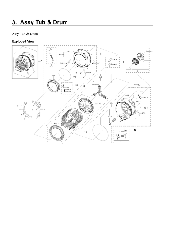 TUB & DRUM ASSY