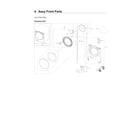 Samsung WF45R6300AW/US-03 front parts assy diagram