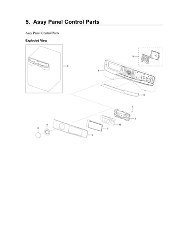 Control panel assy