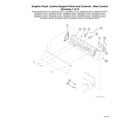 Speed Queen ADE3SRGS175TW01-THRU-S#1912999999 graphic panel/rear control support panel diagram