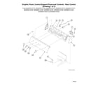 Speed Queen ADE4BRGS175TW01 START S#2001000001 graphic panel/rear control support panel diagram