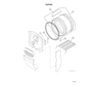 Speed Queen ADEE8RGS173TW01 cylinder diagram