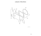 Speed Queen ADEE9BGS173TW01 loading door-without window diagram