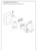 Ice maker & ice bin parts