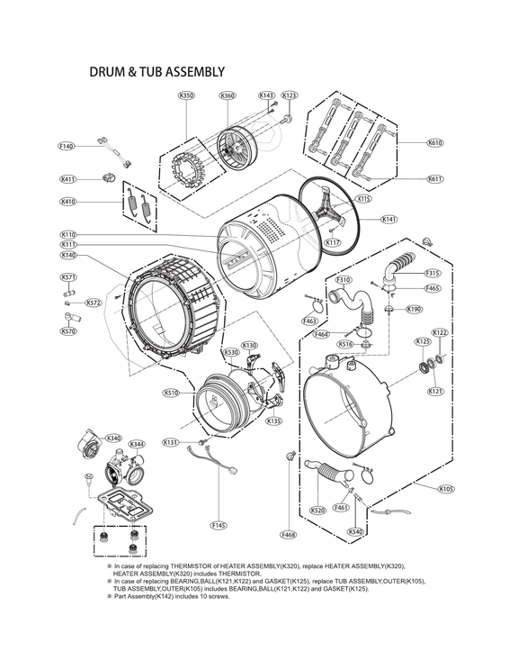 DRUM & TUB ASSY