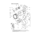 Kenmore 79641162211 drum & tub assy diagram