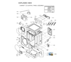 Kenmore Elite 79641482211 cabinet & control panel assy diagram