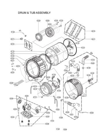 Drum & tub assy