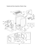 Cabinet & door assy : electric type