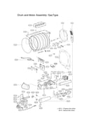 Drum & motor assy : gas type