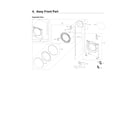 Samsung WF45T6200AW/US-01 front part assy diagram