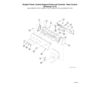 Speed Queen ADE6HRYS177TW01 START S#2001000001 graphic panel/rear control support panel diagram