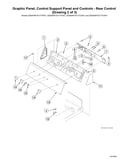 Graphic panel/rear control support panel