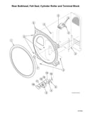 Rear bulkhead/felt seal/cylinder roller/terminal block