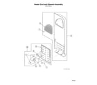 Speed Queen ADEE9BGS175TW01 START S#2001000001 heater duct/element assy diagram