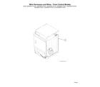 Speed Queen ADEE9BGS175TW01 START S#2001000001 wire harnesses & wires - front control models diagram