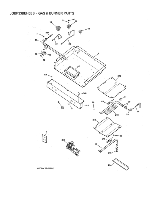 Gas & burner parts