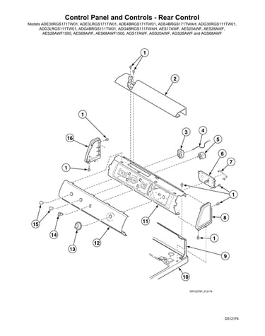 Control panel/rear controls