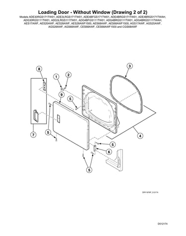 Loading door - without window