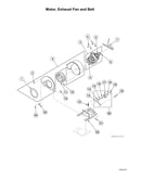 Motor/exhaust fan/belt