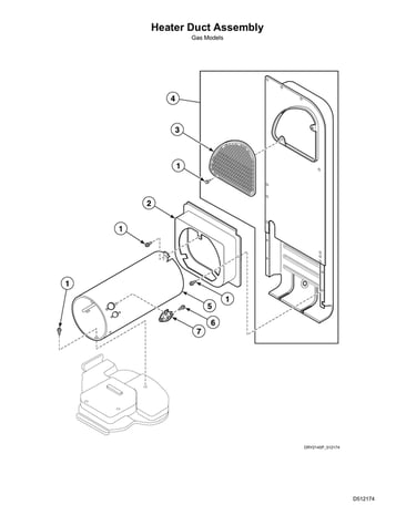 Heater duct assy