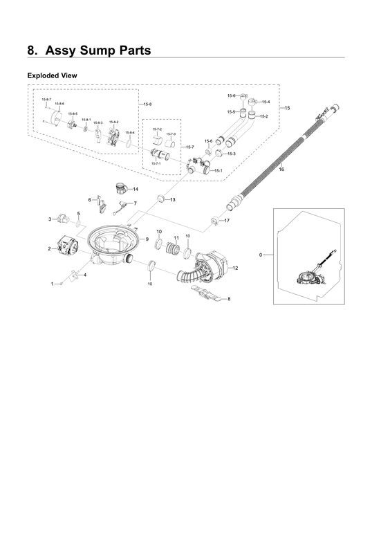 Sump parts assy