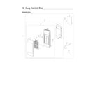 Samsung ME19R7041FG/AA-00 control box assy diagram
