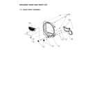 Kenmore 11179142220 drum front assy diagram