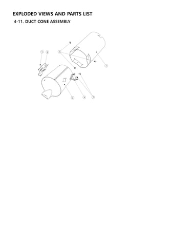 Duct cone assy