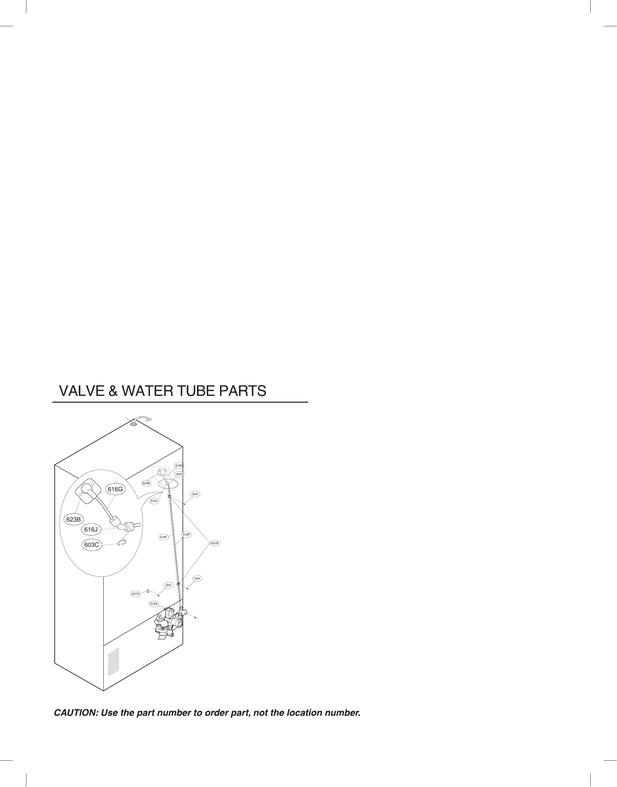 Valve & water tube parts
