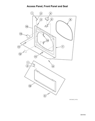 Access panel/front panel/seal