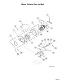 Motor/exhaust fan/belt