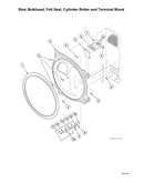 Rear bulkhead/felt seal/cylinder roller/terminal block
