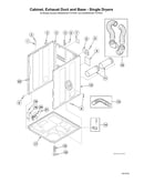 Cabinet/exhaust duct/base - single dryers