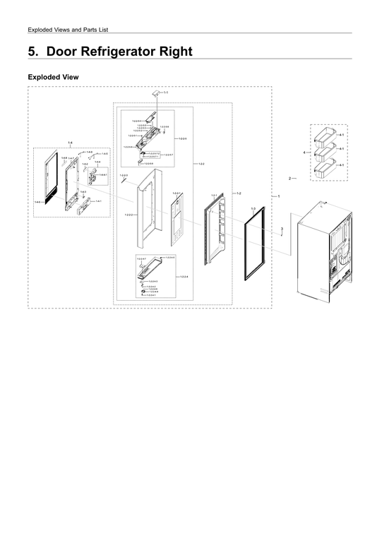 Right refrigerator door