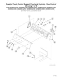 Graphic panel/control support panel/rear controls