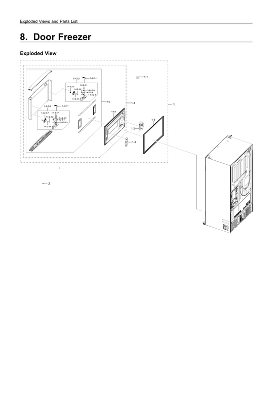 Freezer door parts